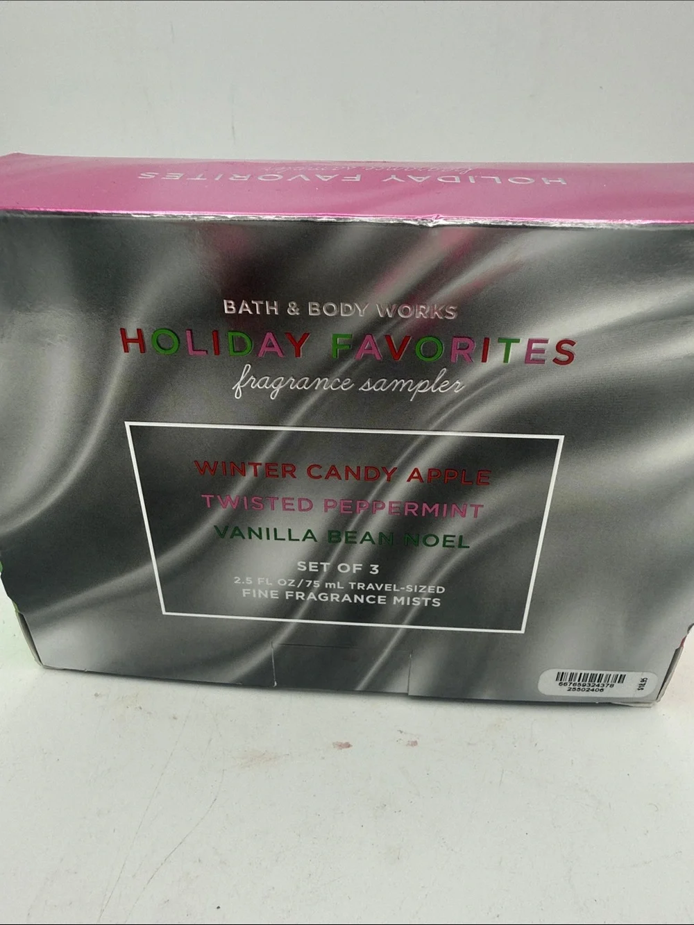 Bath & Body Works Holiday Fragrance Mist Trio Apple peppermint vanilla bean New